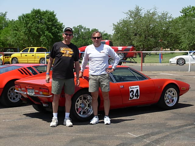 Rodney (L) and Will (R) Kooiman ready for the Driver's Meeting.  Target Speed - 115 MPH