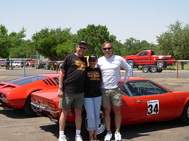 Rodney Kooiman, Sylvia Bartley and Will Kooiman ready for the Driver's Meeting