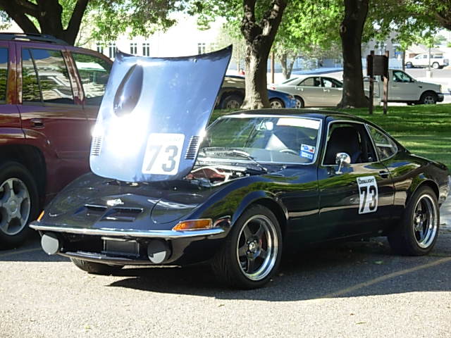 This Opel GT had a Mazda rotary engine