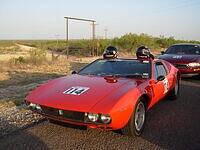 Gary Bartley's '70 Mangusta on the Starting Grid