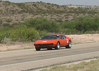 Steve and Cliff Hawkins on their way to Second Place in the 110 MPH Class